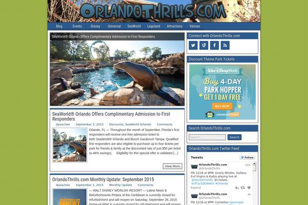 Frontier Child theme site design template sample