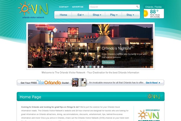 Paradise theme site design template sample
