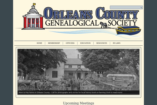 orleanscountygenealogicalsociety.org site used Ocgslogo