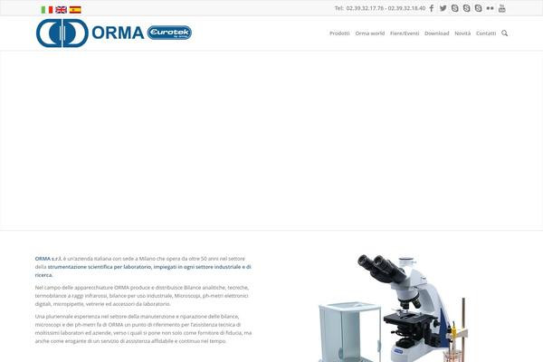 ormascientific.com site used Enfold