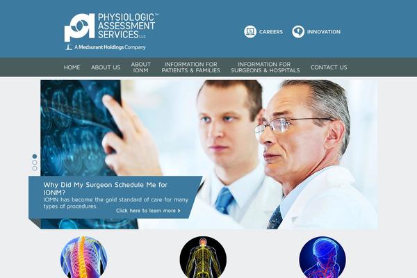 Pas theme site design template sample