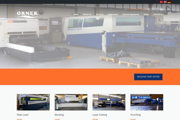 Construction theme site design template sample