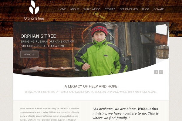 orphanstree.org site used Thegoodnewswp105