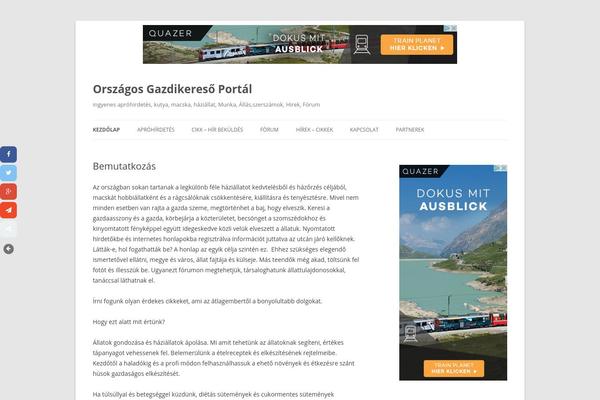 Twenty Twelve theme site design template sample
