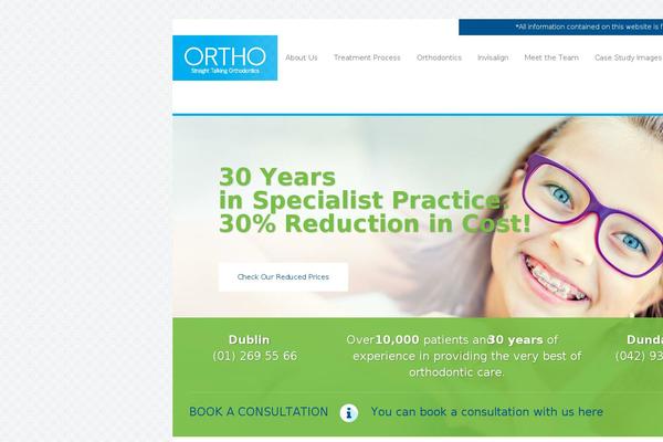 Ortho theme site design template sample