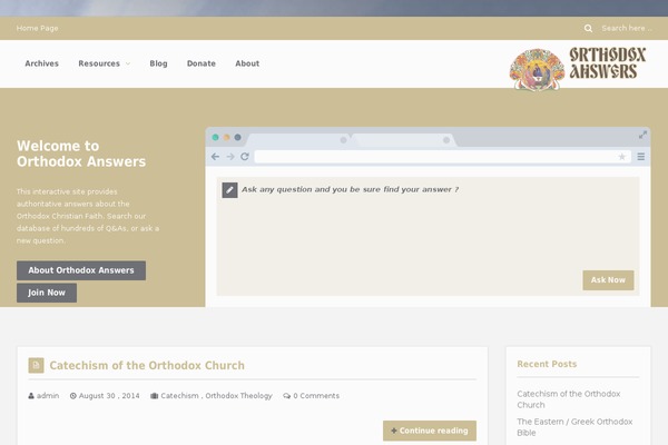 orthodox-church.info site used Ask-Me