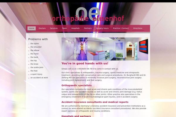orthopaedie-elisenhof.de site used Wood is Good