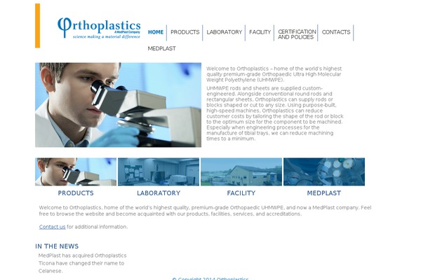 orthoplastics.com site used Orthotheme