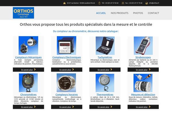orthos.fr site used Ortho