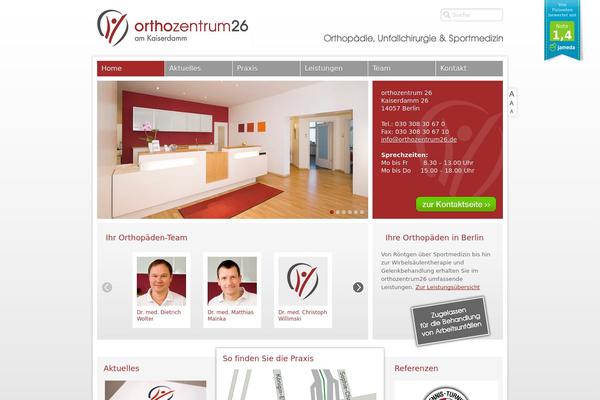 orthozentrum26.de site used Orthozentrum26