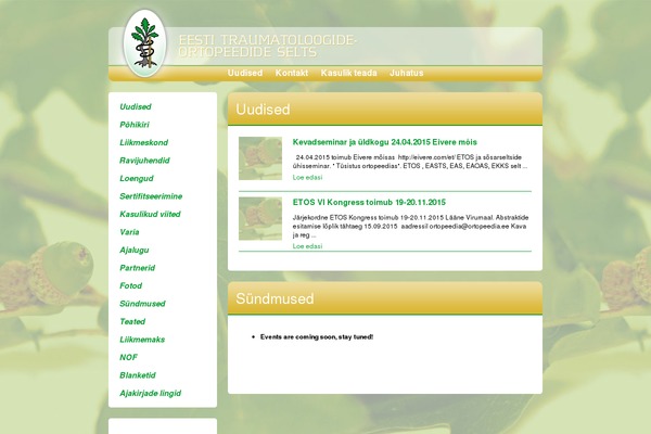ortopeedia.ee site used Ortopeedia