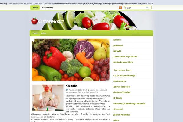 OrganicFood theme site design template sample