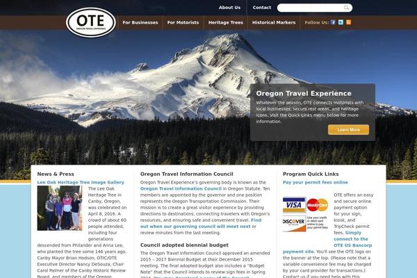 ortravelexperience.com site used Ote