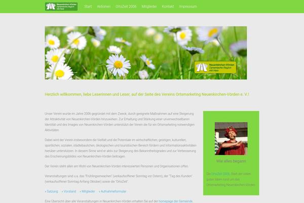 Tesseract theme site design template sample