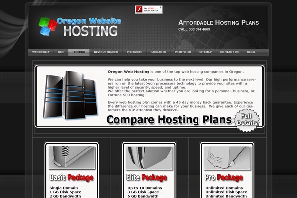 Site using FLV Embed plugin