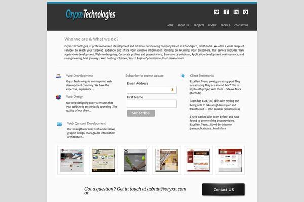 Site using WordPress Thumbnail Slider plugin