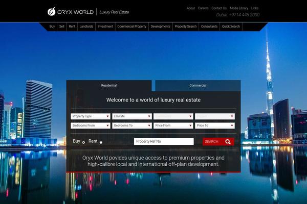 oryxworldrealestate.com site used Crowd_oryx