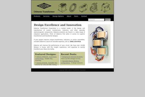 Blueprint theme site design template sample