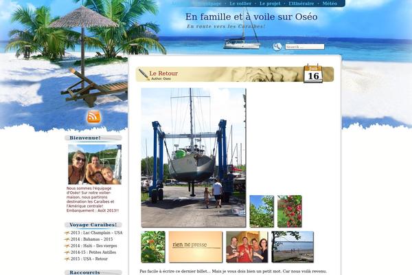 Beach Holiday theme site design template sample