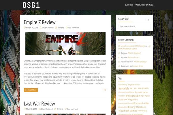 Throne theme site design template sample