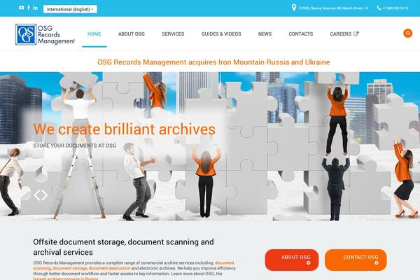 Cherry Framework theme site design template sample