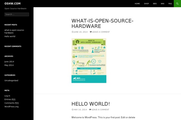 Twenty Fourteen theme site design template sample