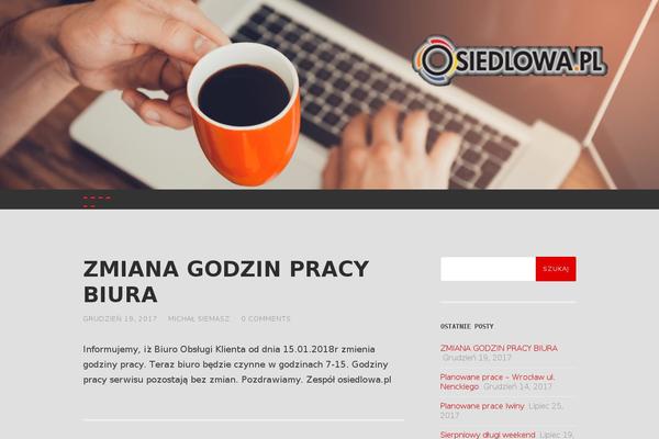 Hemingway theme site design template sample