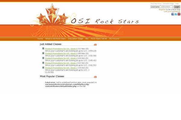 Default theme site design template sample