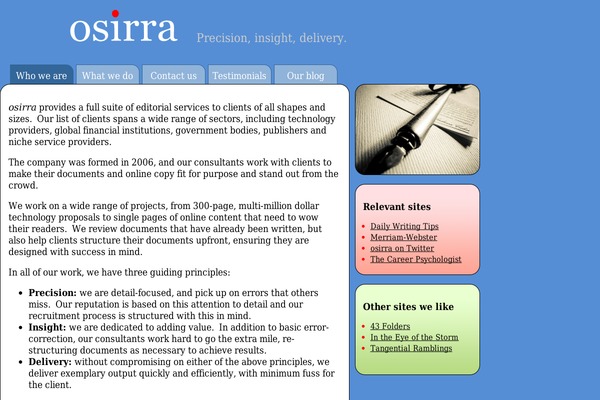 osirra.com site used Osirra