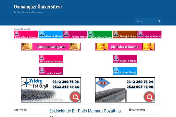 Academica theme site design template sample