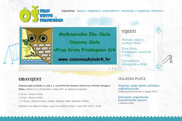 osnovnaskolakrk.hr site used Kids