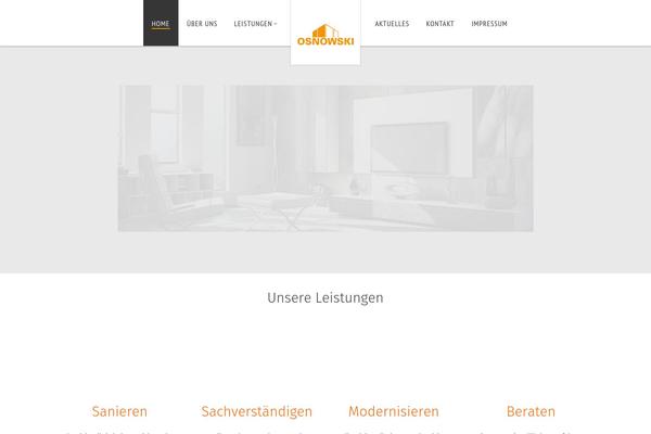 Renovation theme site design template sample