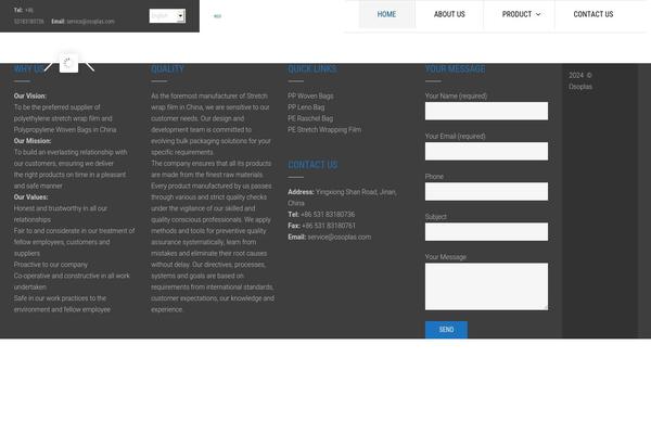 Site using Tz-feature-pack plugin