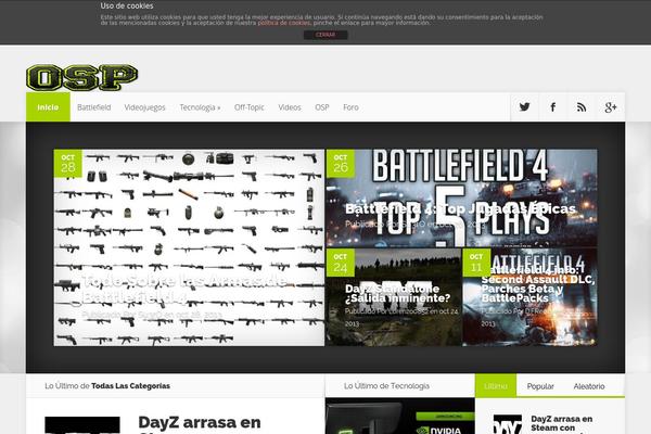 Nexus theme site design template sample