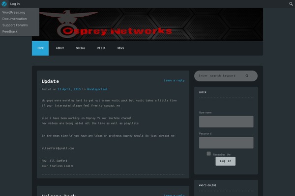 Journalism theme site design template sample