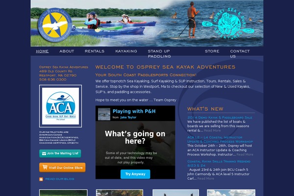 ospreyseakayak.com site used Seakayak