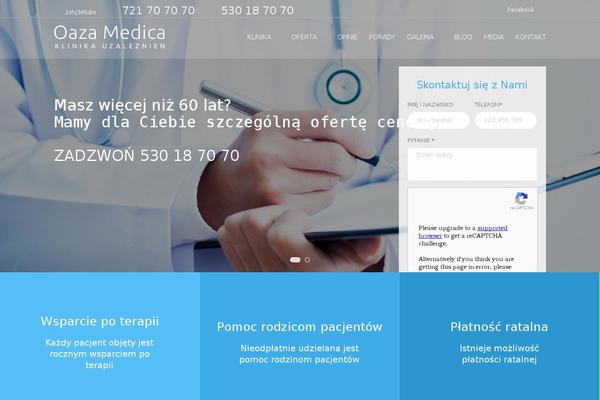 Oaza theme site design template sample