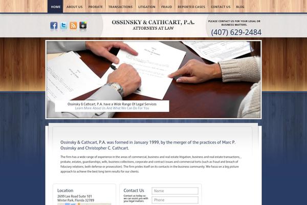 ossinskycathcart.com site used Ossinsky