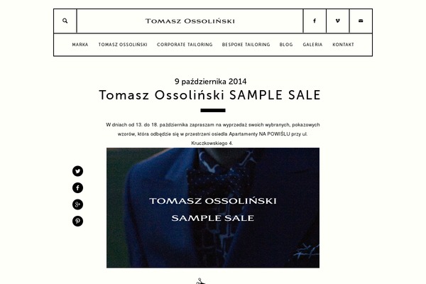 ossolinski.com site used Twentytwelve1