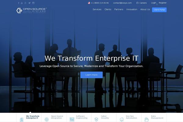 Dynamix theme site design template sample