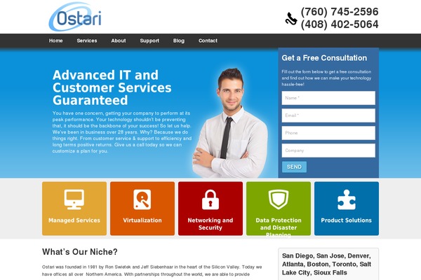 ostari.com site used Designf