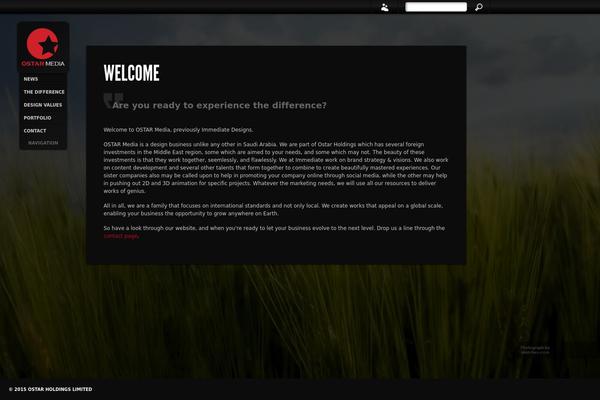 Sideways theme site design template sample