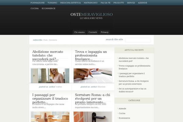 eNews theme site design template sample