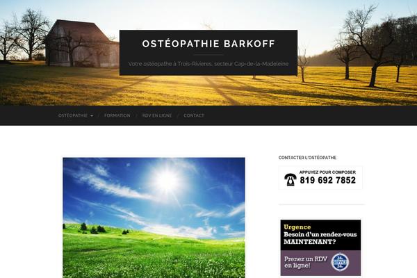 Hemingway theme site design template sample