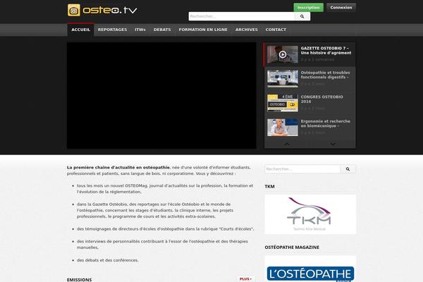 deTube theme site design template sample