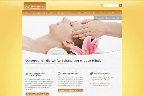 Wellness theme site design template sample
