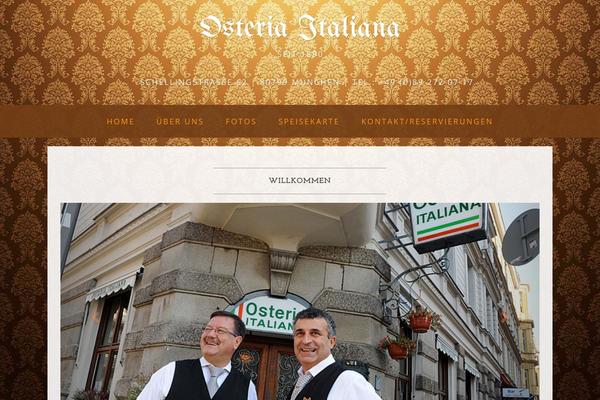 Osteria theme site design template sample