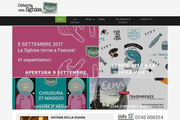osteriadellasghisa.com site used Divi-custom