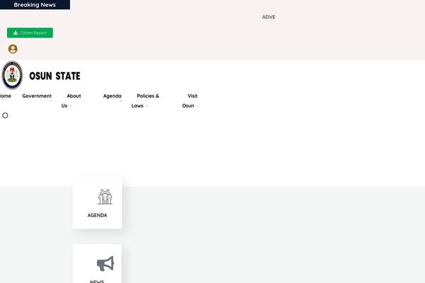 Site using Thegov-core plugin