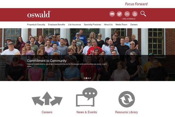 Oswald theme websites examples